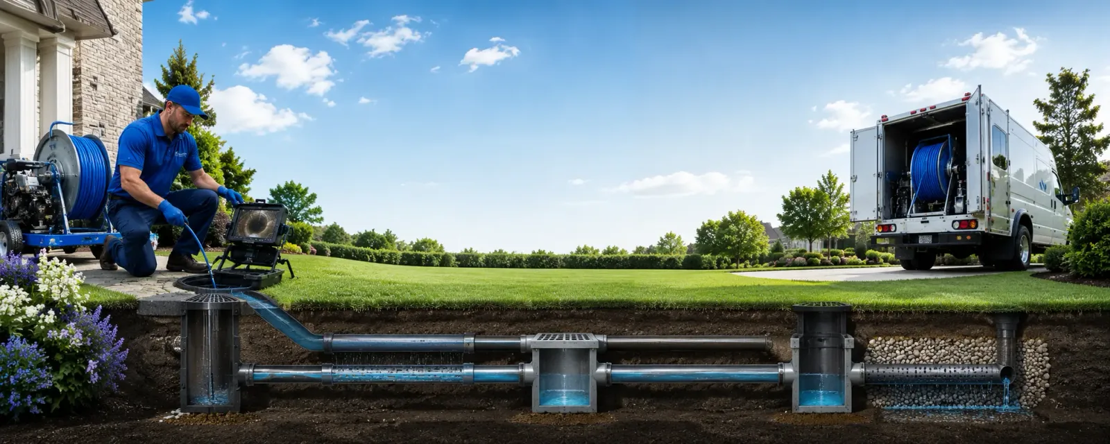 Outdoor drain cleaning information for Kensington, OH